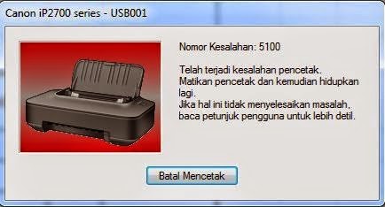 Error 5100 Pada Printer Canon Ip2770