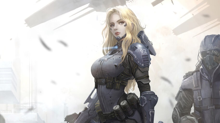 Sci-Fi, Girl, Soldier, 4K, #4.3104