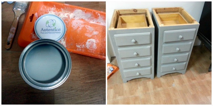 ESCRITORIO GRIS RESTUARADO CHALK PAINT
