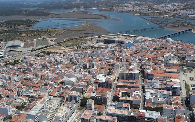 Vista aérea de Portimão – Portugal