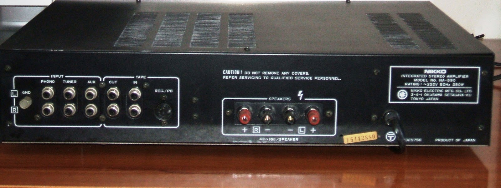 MI MUNDO ELECTRÓNICO NIKKO INTEGRATED STEREO AMPLIFIER NA 590