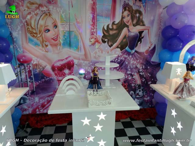 Decoração festa Barbie Pop Star Decoração de aniversário infantil Pop Star