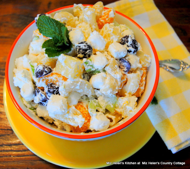Fluffy Mac and Fruit Salad at Miz Helen's Country Cottage
