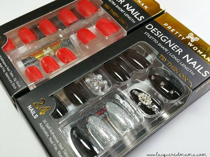 Lacqueredmama Pretty Woman Designer Press On Nails Swatches And If You Want Them To Stay On For A Longer Period Of Time Ll Use The Enclosed Glue That Comes In Each Package
