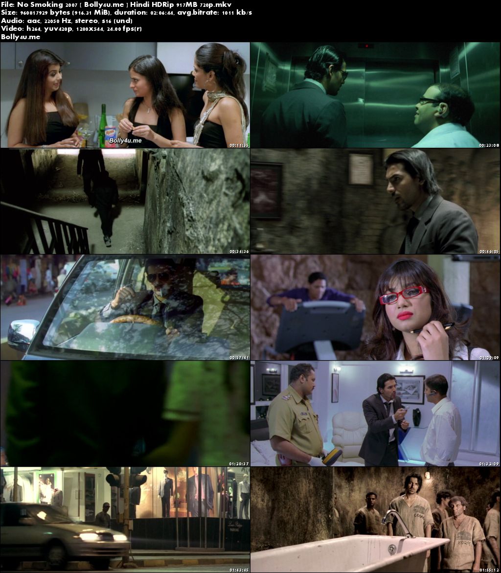 No Smoking 2007 HDRip 900MB Hindi Movie 720p Download