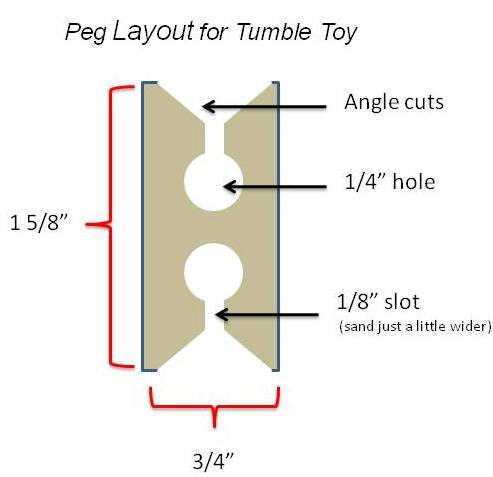 tumbling sand toy