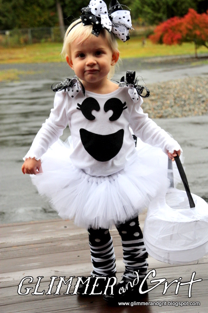 Glimmer And Grit: DIY No-Sew Girly Ghost Costume Tutorial