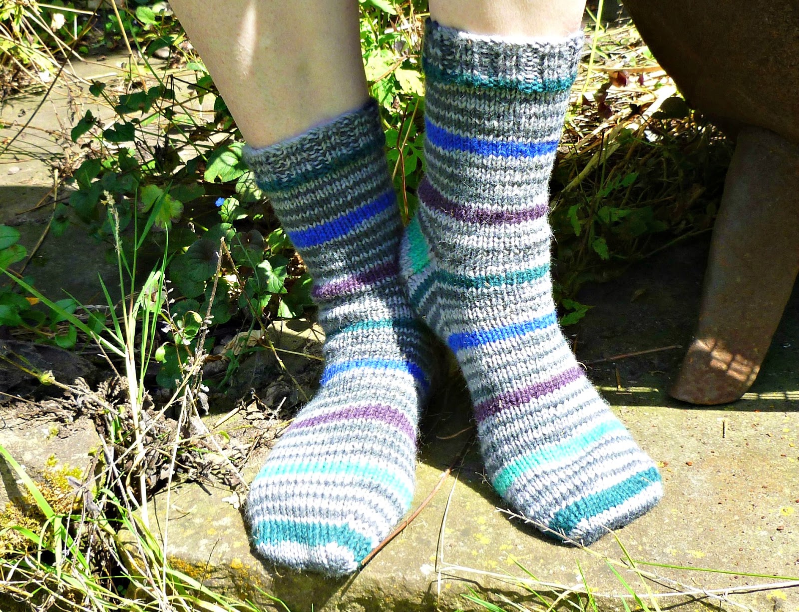 how to knit boot socks