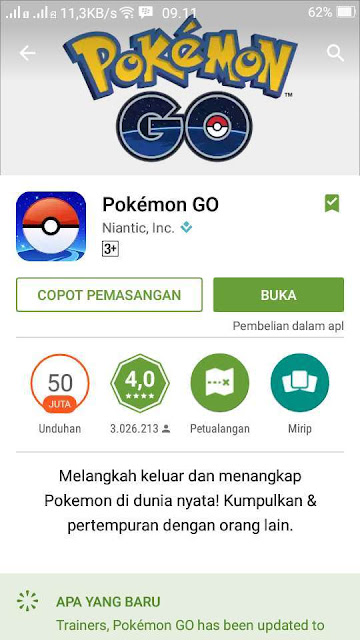 Asiikk....! Pokemon Go sudah resmi tersedia di negara Indonesia Asiikk....! Pokemon Go sudah resmi tersedia di negara Indonesia