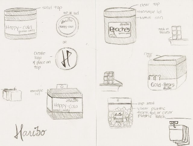 Packaging Design: Project 1 sketches