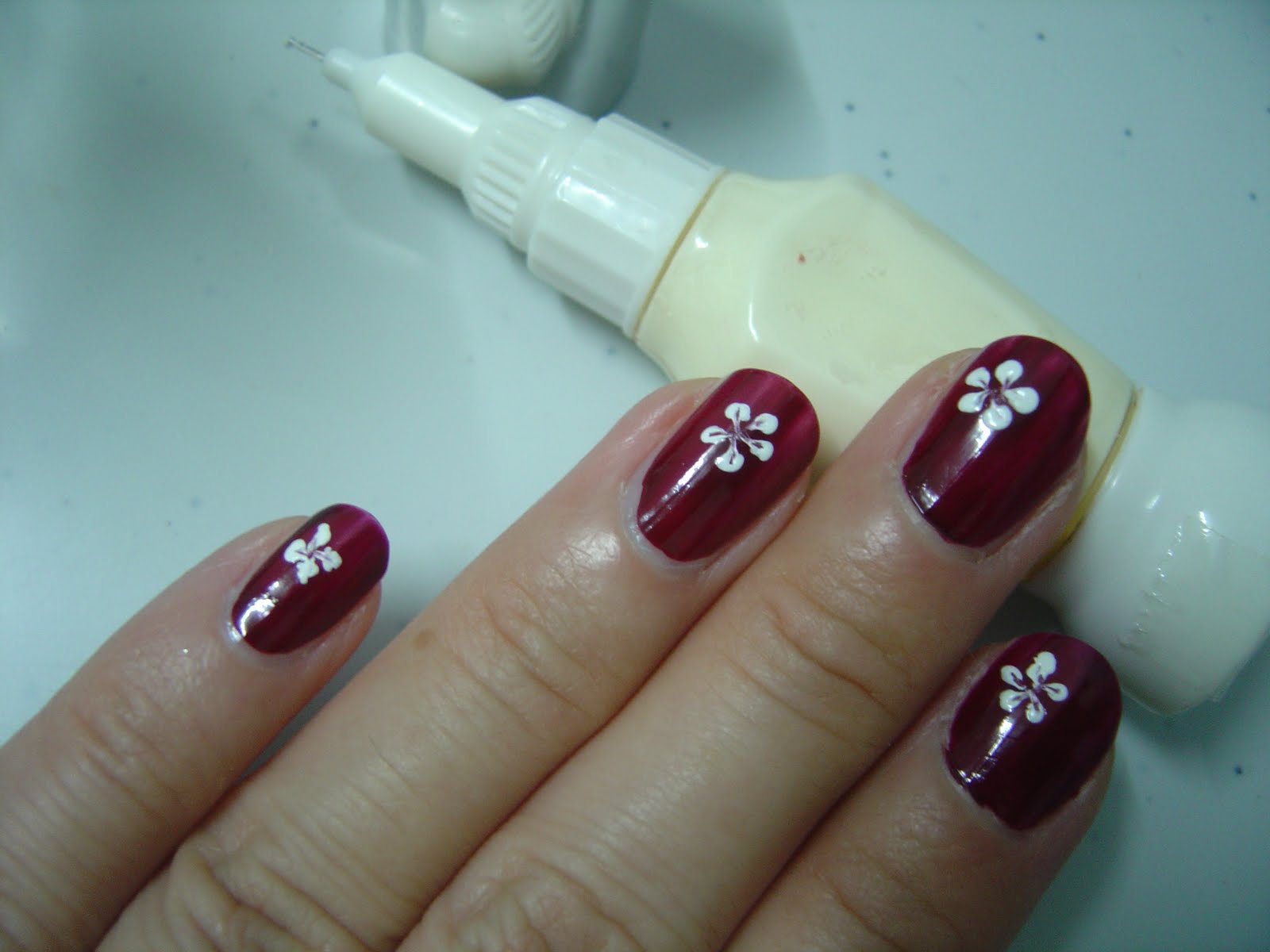 2. Simple Floral Nail Design Tutorial - wide 9