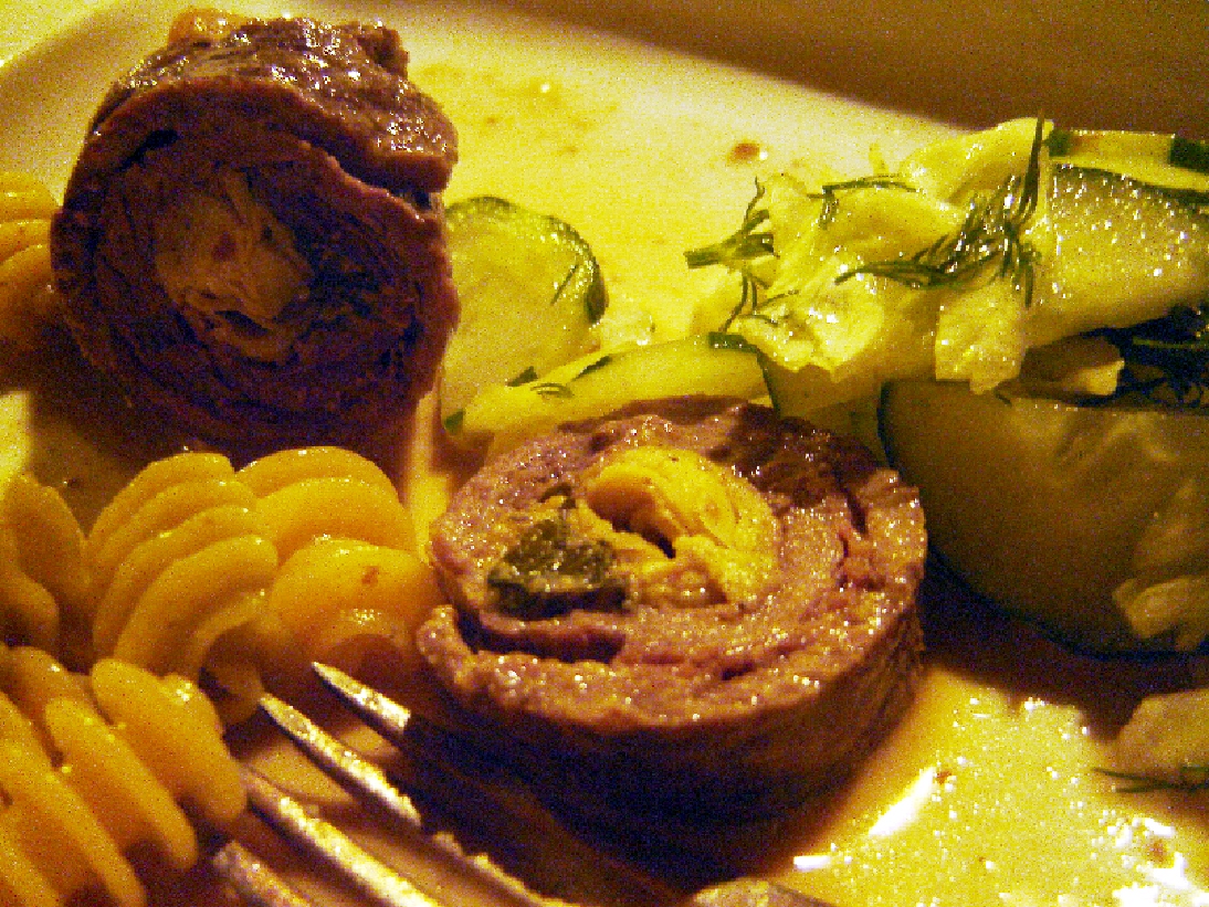 Honey From Rock Stuffed Beef Rolls with Prosciutto and Artichoke