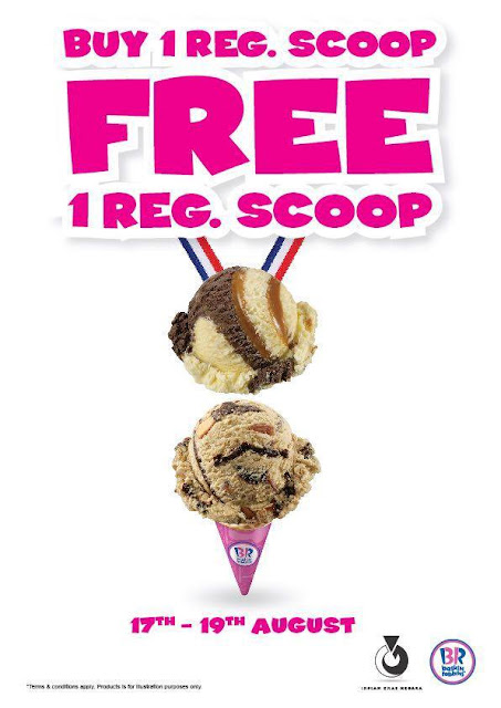 Baskin-Robbins Malaysia Buy 1 Regular Scoop Free 1 Regular Scoop Promo