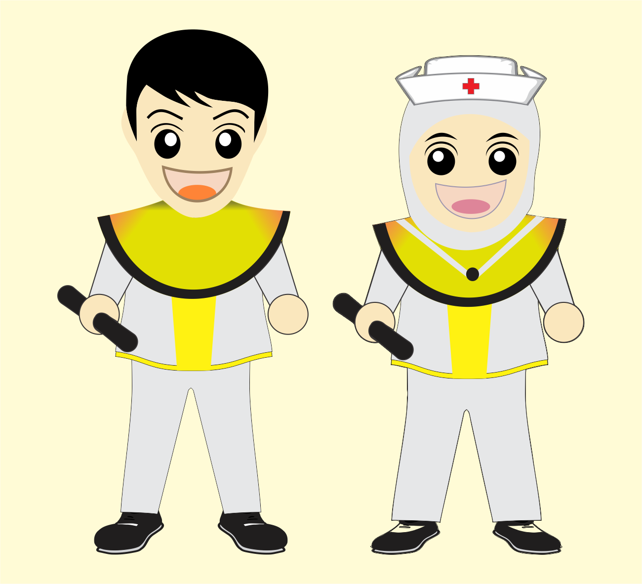 Gambar Kartun Perawat Muslimah denah