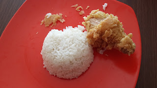Asih Fried Chicken nasi ayam