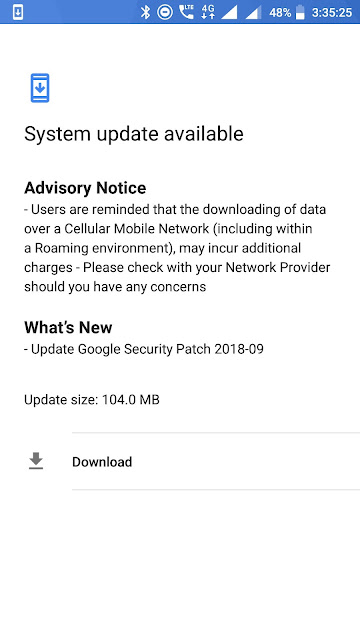Nokia 6 receiving September 2018 Android Security Update