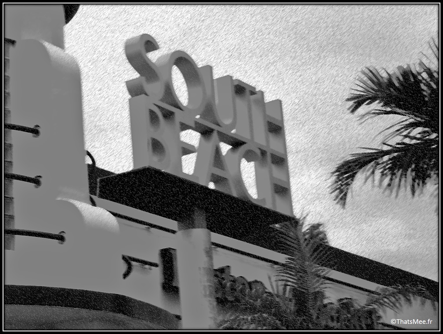 Floride south beach Miami panneau entrée de la ville