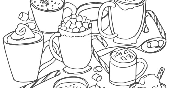 Sketchbook by Kendra Shedenhelm: Hot Cocoa Sketch + Free Coloring Page