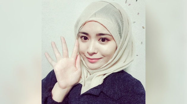 Cewek cantik korea masuk islam 1
