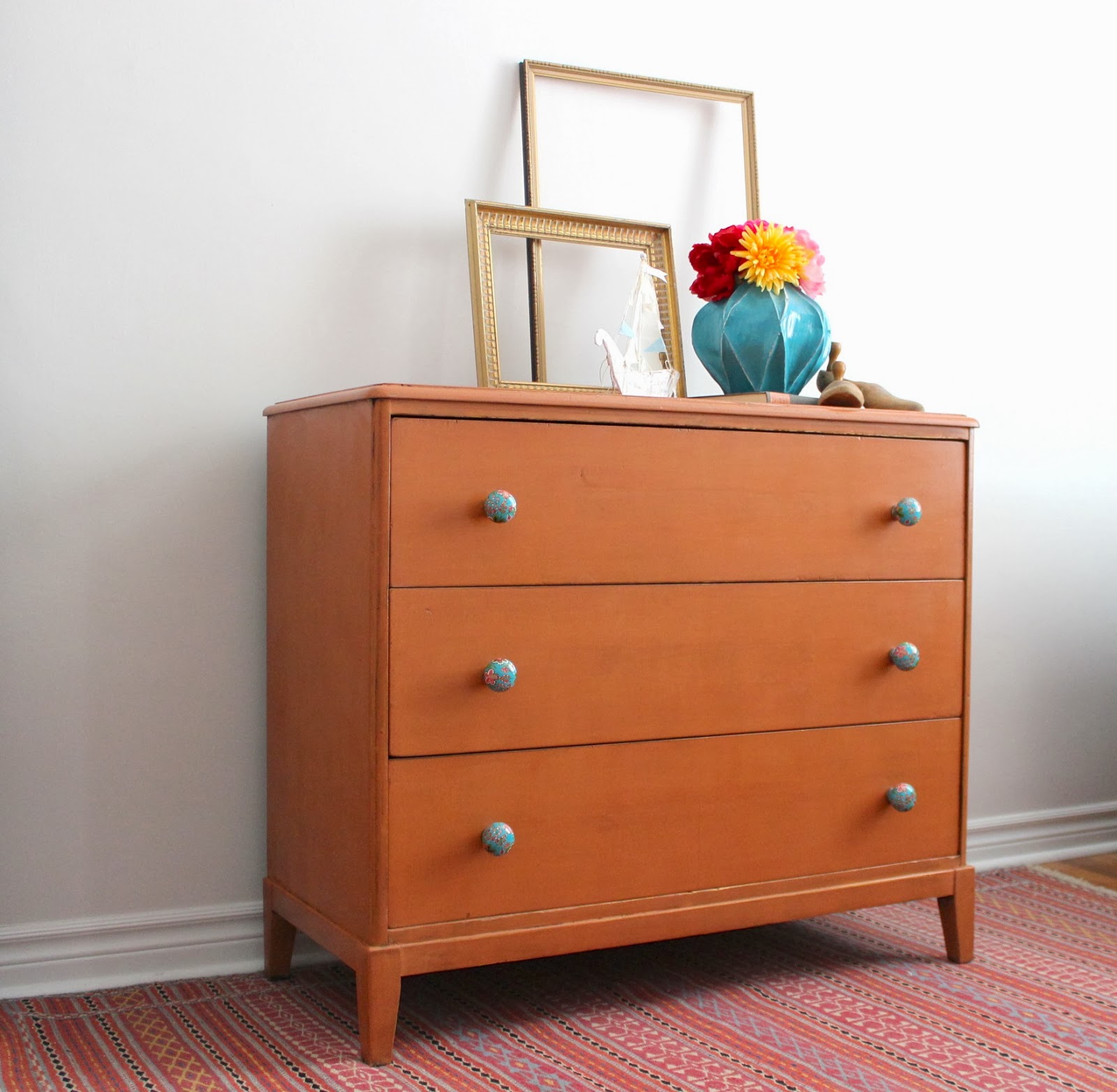 Poppyseed Creative Living Pumpkin Orange Dresser
