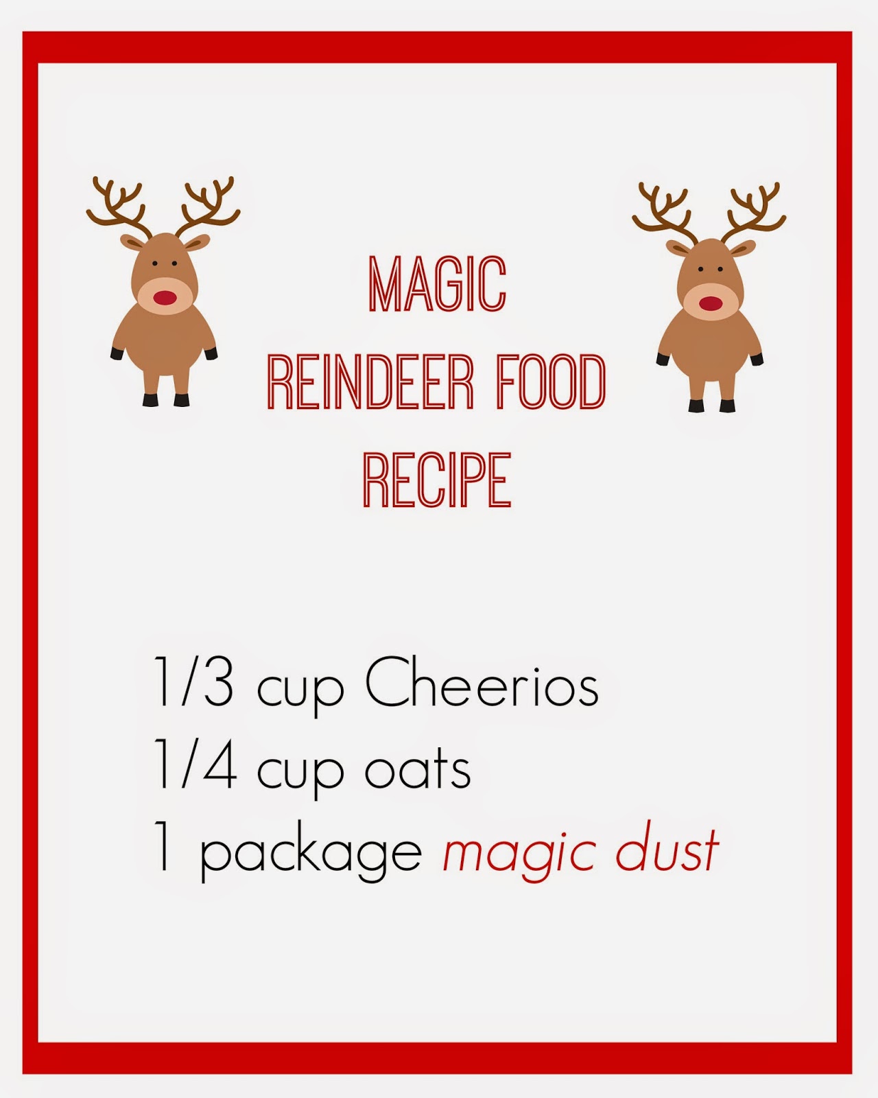 East Coast Mommy: Magic Reindeer Food