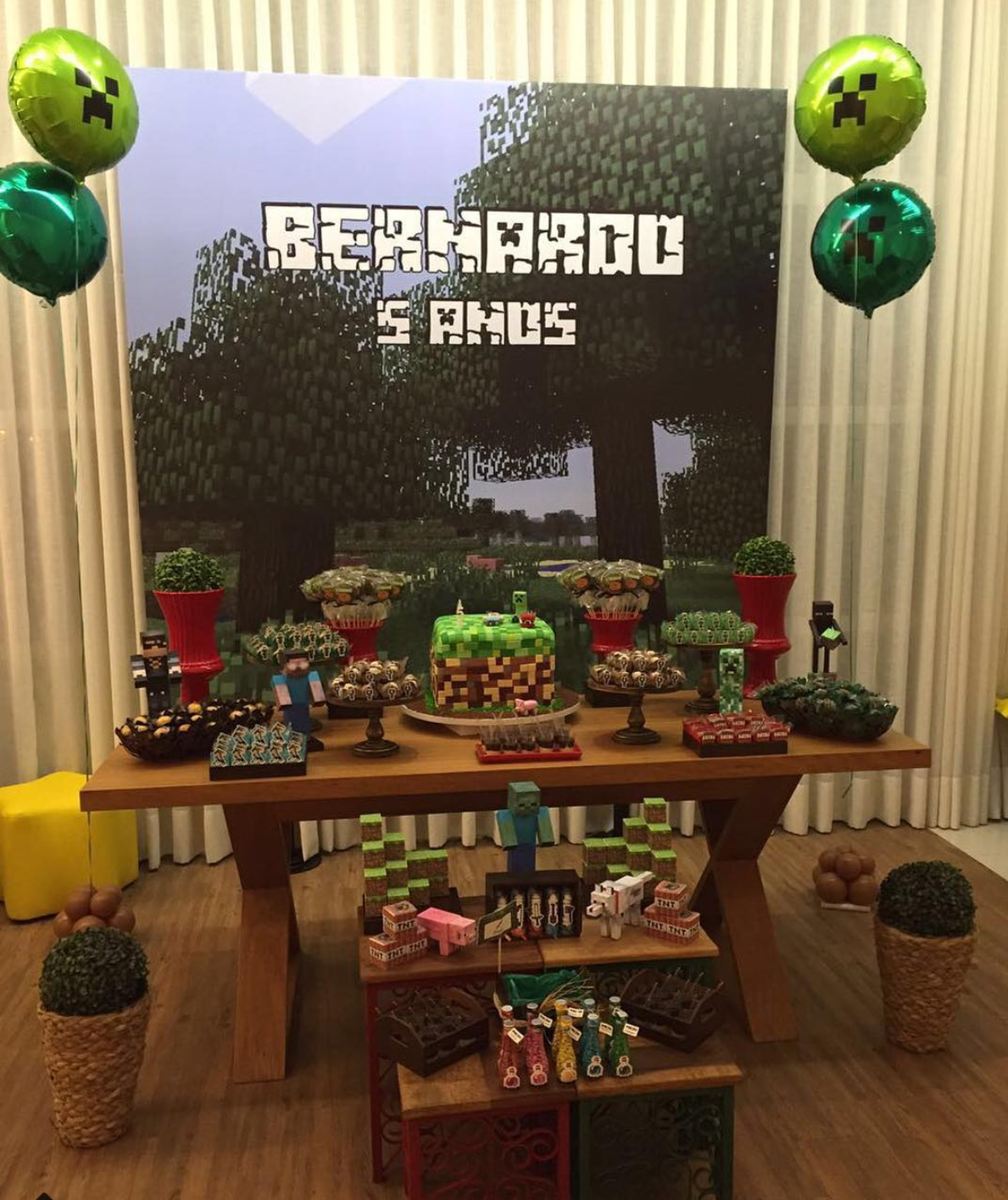Fiesta temática de minecraft