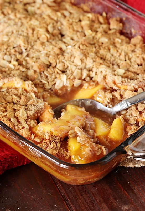 Fresh Peach Crisp The Kitchen is My Playground