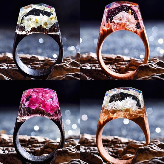 21 kerajinan  cincin unik dari bahan epoxy resin  1000 