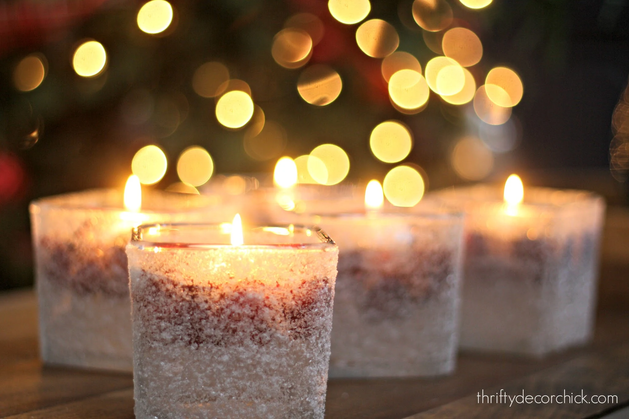 cranberry epsom salt candles