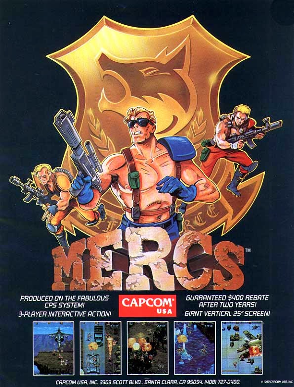 Mercs+arcade+game+portable+art+flyer