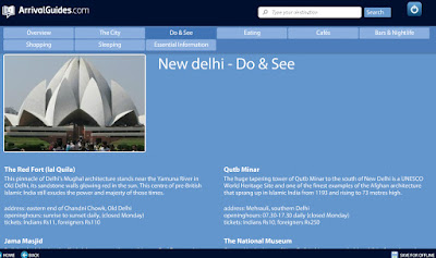 Arrival Guides to Go Travel Guide App Review Intel New Delhi Guide