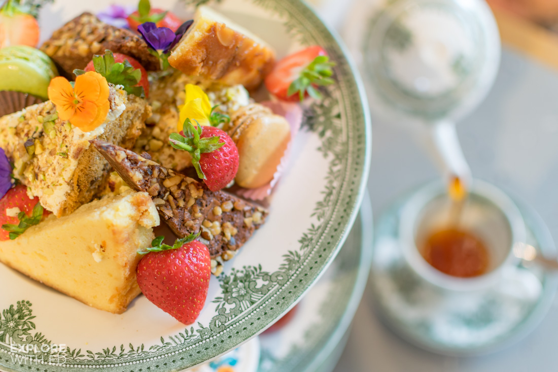 A floral Afternoon Tea at The Savill Kitchen in Windsor Great Park