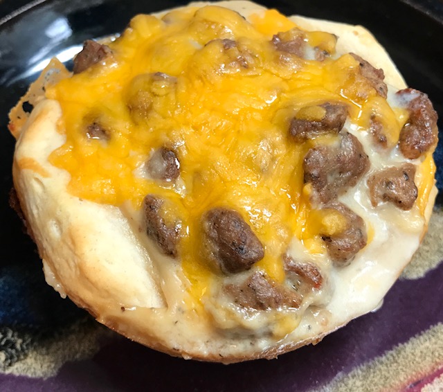 Michele's Woman Cave Sausage & Gravy Biscuit Cups