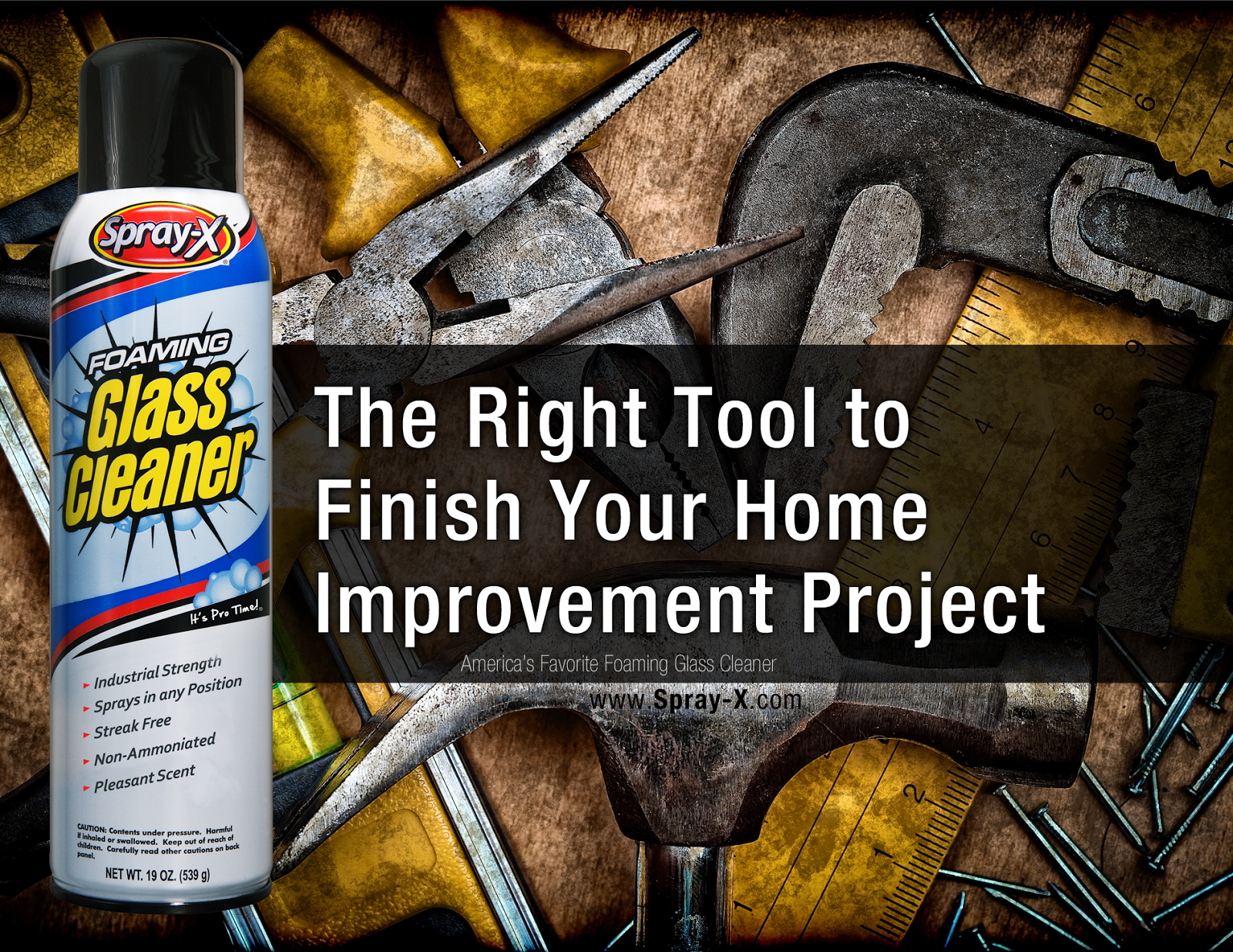 SprayX America's Favorite Foaming Glass Cleaner