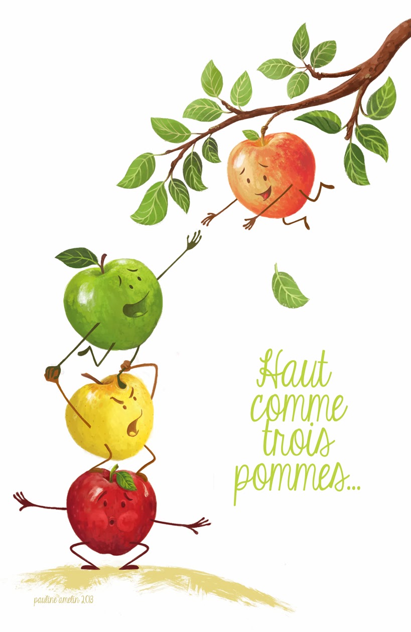 C Est Un Petit Bonhomme Haut Comme Trois Pommes Les illustrations de Popie: Haut comme 3 pommes...