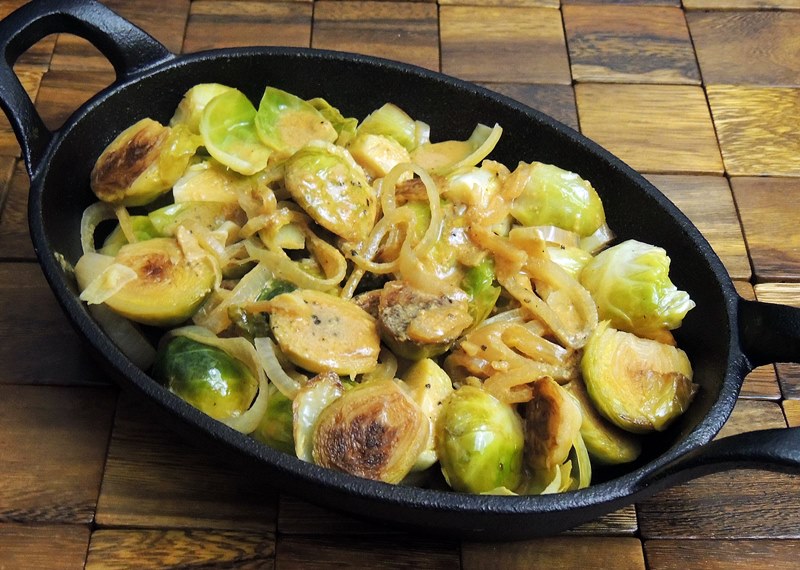White Wine Braised Brussels Sprouts Bobbi's Kozy Kitchen