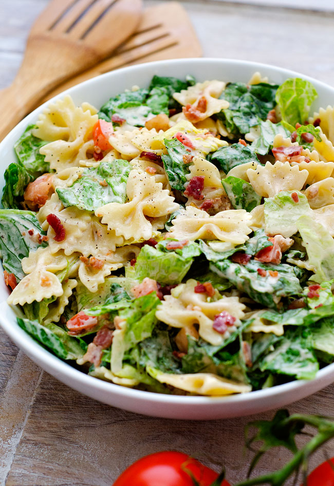 BLT Pasta Salad #Recipe - My Favorite Recipes