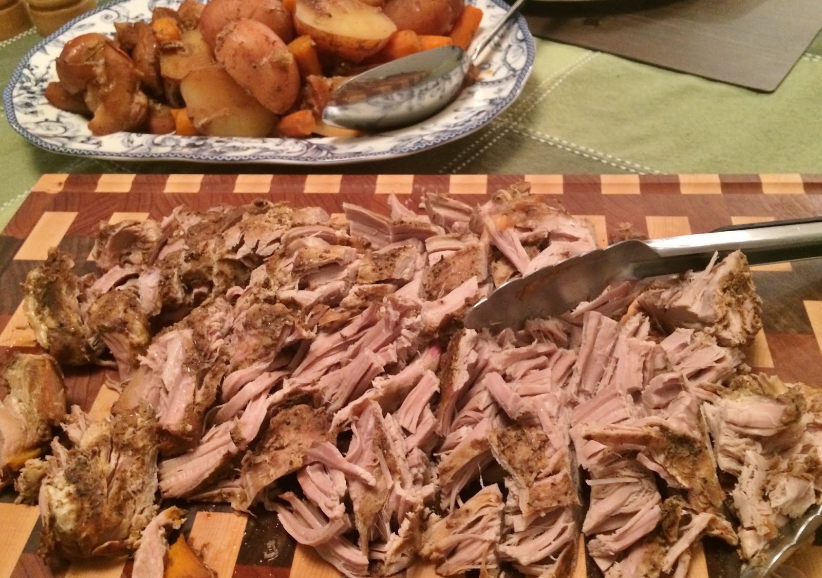 My Tiny Oven Slow Cooker Pork Tenderloin with Potatoes, Carrots & Apples