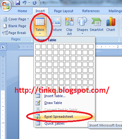 Fungsi Dari Insert Table Cara Golden
