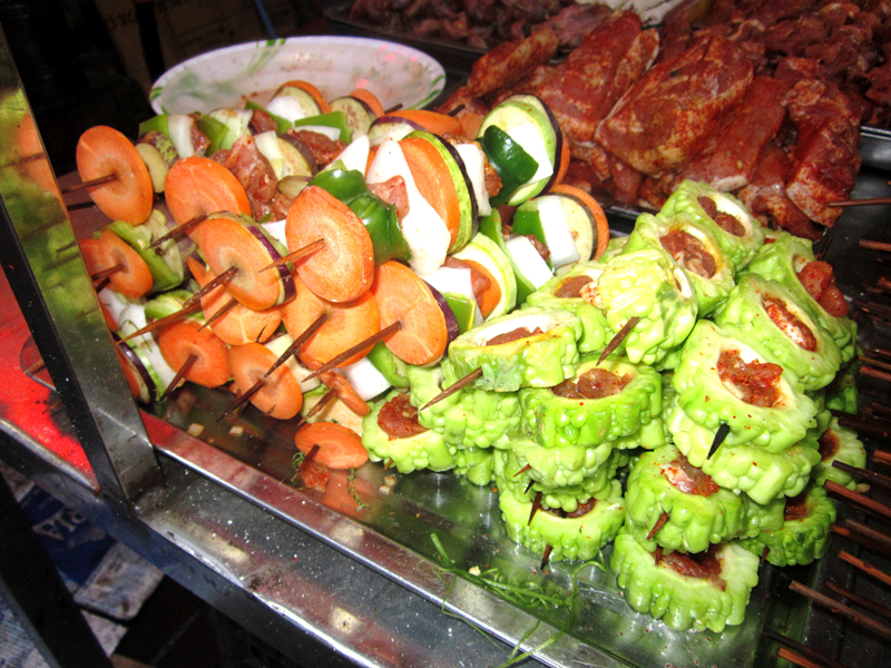 Grilled Skewered Food in Sapa | Vietnam Travel Blog
