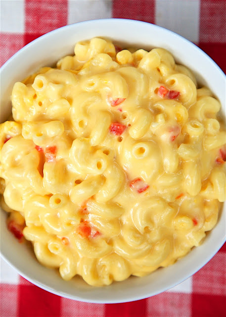 creamy pimento mac and cheese