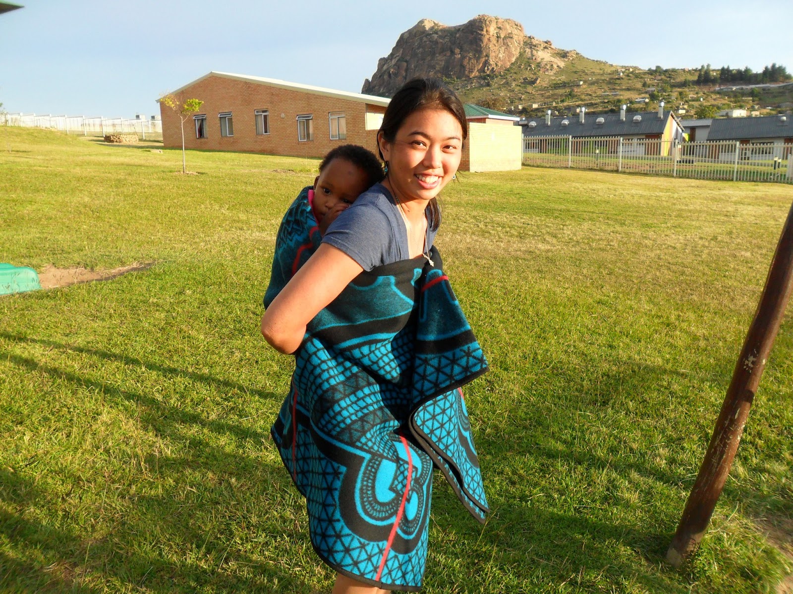Grace in Lesotho 2013 Basotho Blankets