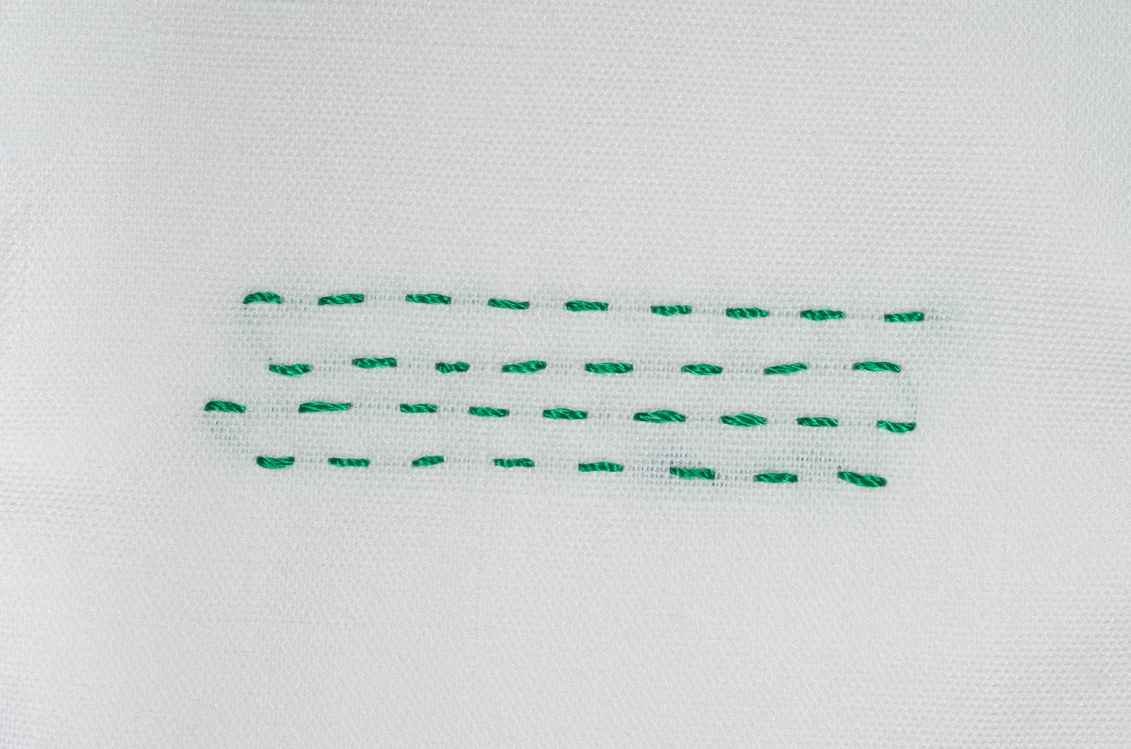 Melody Crust Fiber Artist Embroidery Stitches Straight Stitches