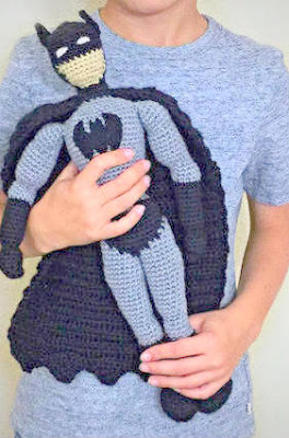 Crochet amigurumi batman doll