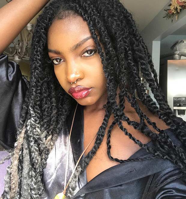 36 Latest Marley Twist Braids Hairstyles 2019 For Black Women to Choose