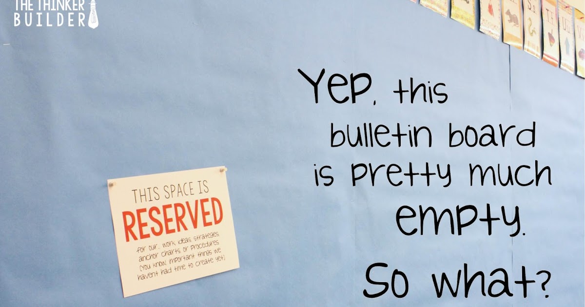 The Thinker Builder: "Reserved" Signs: A Bulletin Board Stress Reliever