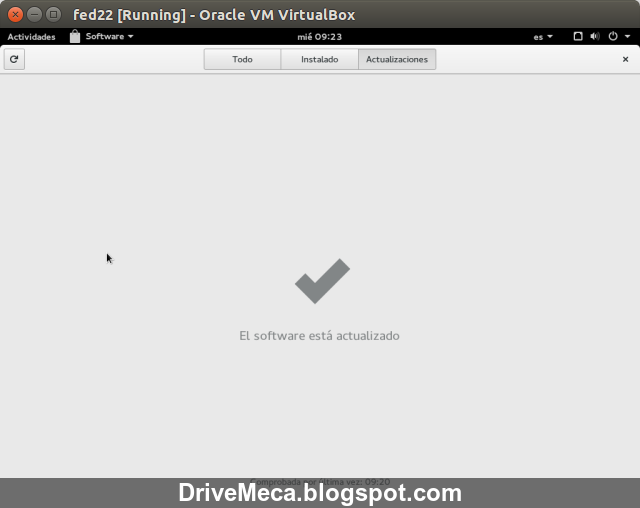 DriveMeca instalando Fedora Linux Workstation 22 paso a paso