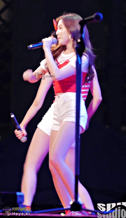 180623 에이프릴 진솔 &amp; 나은 - 미스터 + 띵 + 팅커벨 광화문 거리 응원 + 진솔이의 하루 | 인스티즈