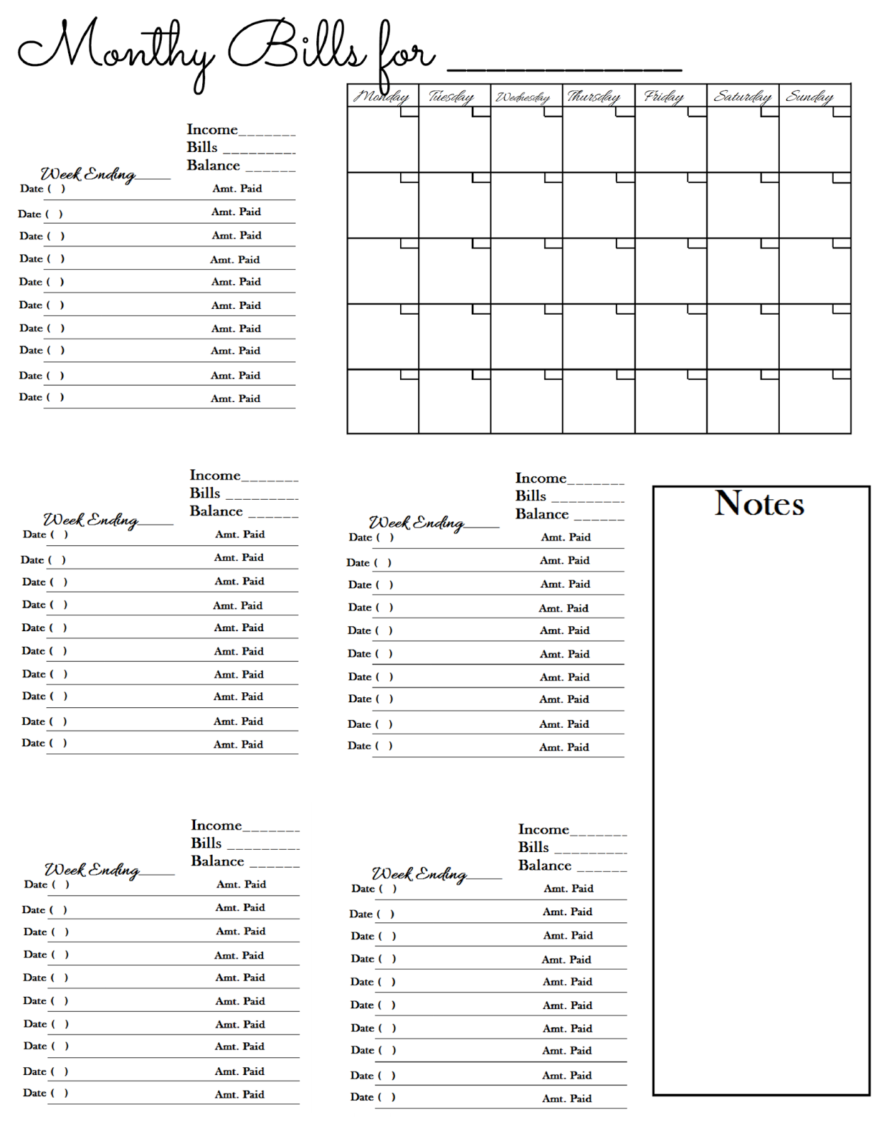 glenda-s-world-worksheet-to-keep-track-of-paid-monthly-bills