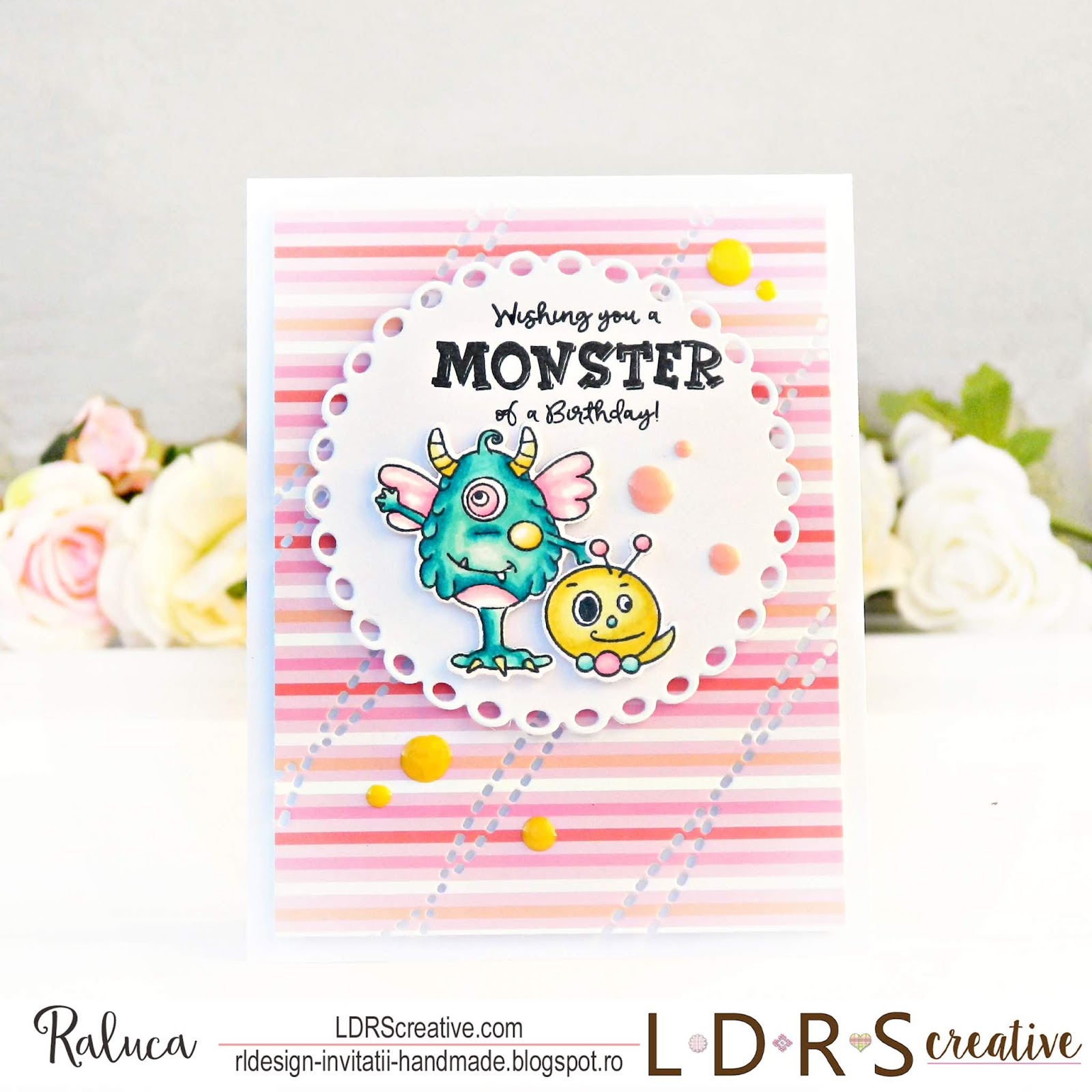 A Monster Of A Birthday Ldrs Creative Handmade Card